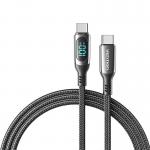Cablu pentru incarcare si transfer de date Vention TAYBAV, 2x USB-C, Afisaj LED, 100W, 5A, 1.2m, Negru 5 - lerato.ro