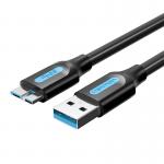 Cablu pentru incarcare si transfer de date Vention COPBF, USB/Micro-USB B, 2A, 5 Gbps, 1m, Negru 2 - lerato.ro
