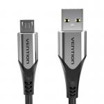 Cablu pentru incarcare si transfer de date Vention COAHC, USB/Micro-USB, 3A, 25cm, Negru 2 - lerato.ro