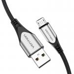 Cablu pentru incarcare si transfer de date Vention COAHC, USB/Micro-USB, 3A, 25cm, Negru 5 - lerato.ro