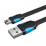 Cablu transfer date si incarcare dispozitive Vention VAS-A14-B050, tata USB la tata mini USB, 2A, 480 Mbps, 50cm, Negru 2 - lerato.ro