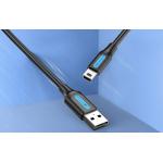 Cablu transfer date Vention COMBD, tata USB la tata mini USB-B, 480 Mbps, 50cm, Negru 5 - lerato.ro