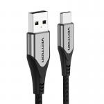 Cablu pentru incarcare si transfer de date Vention CODHF, USB/USB Type-C, 3A, 1m, Gri 6 - lerato.ro