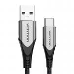 Cablu pentru incarcare si transfer de date Vention CODHC, USB/USB Type-C, 3A, 25cm, Gri 2 - lerato.ro
