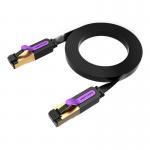 Cablu retea Vention Flat ICABN Ethernet Cat. 7, mufat 2xRJ45, UTP, 10Gbps, lungime 15m, Negru 3 - lerato.ro
