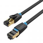 Cablu retea Vention IKABF Ethernet Cat. 8, mufat 2xRJ45, SFTP, 40Gbps, lungime 1m, Negru 2 - lerato.ro