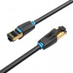 Cablu retea Vention IKABF Ethernet Cat. 8, mufat 2xRJ45, SFTP, 40Gbps, lungime 1m, Negru 5 - lerato.ro