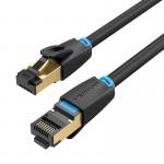 Cablu retea Vention IKABD Ethernet Cat. 8, mufat 2xRJ45, SFTP, 40Gbps, lungime 50cm, Negru 2 - lerato.ro