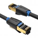 Cablu retea Vention IKABD Ethernet Cat. 8, mufat 2xRJ45, SFTP, 40Gbps, lungime 50cm, Negru 4 - lerato.ro