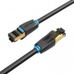 Cablu retea Vention IKABD Ethernet Cat. 8, mufat 2xRJ45, SFTP, 40Gbps, lungime 50cm, Negru 3 - lerato.ro