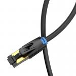 Cablu retea Vention IKABD Ethernet Cat. 8, mufat 2xRJ45, SFTP, 40Gbps, lungime 50cm, Negru 6 - lerato.ro