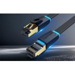 Cablu retea plat Vention IKCBG Ethernet, Cat. 8, mufat 2xRJ45, U/FTP, lungime 1.5m, 40Gbps, Negru 3 - lerato.ro