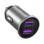 Incarcator auto Vention FFEH0, 2x USB, 30W, Quick Charge 3.0, Gri 5 - lerato.ro