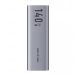 Baterie externa portabila Vention FHVH0, Display LED, 27000mAh, 140W, USB/USB-C, Cablu USB-C inclus, Gri 3 - lerato.ro