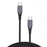 Cablu pentru incarcare si transfer date Vention TAHHD, USB-C/USB-C, 100W, 5A, USB 3.1 Gen2, 4K, 0.5m, Gri 5 - lerato.ro
