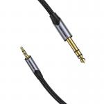 Cablu audio Vention BAUHH, Jack 3.5mm tata la Jack 6.35mm tata, 2m, Negru 4 - lerato.ro