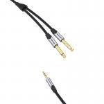 Cablu audio Vention BARHK, Jack 3.5mm tata la 2x Jack 6.35mm tata, 8m, Negru/Gri 5 - lerato.ro