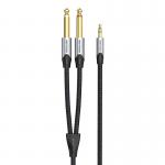 Cablu audio Vention BARHL, Jack 3.5mm tata la 2x Jack 6.35mm tata, 10m, Negru/Gri 3 - lerato.ro