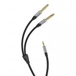 Cablu audio Vention BARHL, Jack 3.5mm tata la 2x Jack 6.35mm tata, 10m, Negru/Gri 6 - lerato.ro