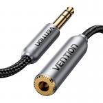 Cablu audio Vention BCXHF, tata jack 6.35 mm la mama jack 6.35 mm, 1m, Negru/Gri 4 - lerato.ro