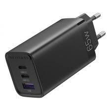 Incarcator retea Vention FEGB0-EU, 2xUSB-C ,1xUSB-A, 65W, Negru