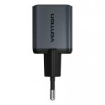 Incarcator retea GaN Vention, 1xUSB-C, 20W, Gri 3 - lerato.ro