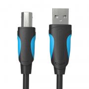 Cablu pentru imprimanta Vention VAS-A16-B200, USB 2.0 la USB-B, 480 Mbps, 2m, Negru