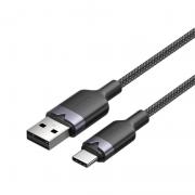 Cablu pentru incarcare si transfer de date Vention CTNBF, USB/USB-C, 3A, 1m, Negru