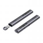 Presenter multifunctional wireless Vention, 2.4GHz, USB-A / USB-C, 500 mAh, Green Laser Pointer, Raza actiune laser 100m, Gri 4 - lerato.ro