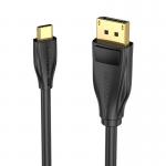 Adaptor video USB-C la DisplayPort 1.4 Vention CGYBH, 2m, 8K, Negru 4 - lerato.ro