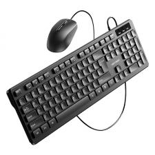 Kit tastatura si mouse Vention KTCB0-EN, Cu fir, 1200 DPI, Negru