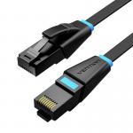 Cablu retea Vention Plat, Cat. 6, Mufat 2xRJ45, Lungime 8 m, 1Gbps, Negru 3 - lerato.ro