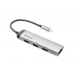Adaptor HUB 4-in-1 Verbatim Multiport, USB-C - 4x USB 3.2 Gen 1, Gri 2 - lerato.ro