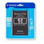 HDD extern portabil Verbatim Store'n'Go, 2.5 inch, USB 3.0, 1TB, temperatura de operare: 5–50°C, dimensiuni: 121 x 80 x 15mm, 184g, negru 6 - lerato.ro