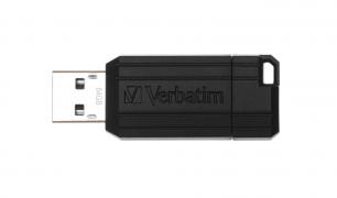 Memorie USB Flash Drive Verbatim SnG PinStripe, USB 2.0, 64 GB, Negru