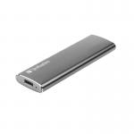 SSD extern portabil Verbatim VX500, USB 3.1 Gen 2, 240GB, R/W max: 500/440 MB/s, dimensiuni: 92mm x 29mm x 9mm, greutate: 29g, Gri