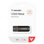 Memorie USB Verbatim V200, Metal, 128 GB, USB 3.2 Gen 1, Negru 3 - lerato.ro
