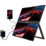 Monitor portabil dual Verbatim 32403 Essentials, IPS, 15.6 inch, Full HD, 60Hz, Difuzor integrat, Negru 4 - lerato.ro