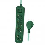 Prelungitor pentru interior Philips, 4 prize, Lungime cablu 1.5m, Verde 2 - lerato.ro