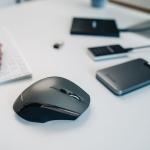 Mouse wireless Verbatim Deluxe, Bluetooth, 2.4GHz, 1600 DPI, Gri 5 - lerato.ro