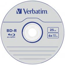 Set 25 bucati Verbatim BD-R M-Datalife, 25GB, Viteza 6x, Silver