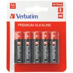 Set 10 baterii Verbatim LR6, AA, Negru/Rosu 6 - lerato.ro