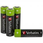 Set 4 baterii Verbatim NiMH, 2500mAh, AA, Negru/Verde 3 - lerato.ro