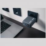 Incarcator retea Verbatim GNC-200, 2400W, 5A, 3xUSB-C, 1xUSB-A, Gri 7 - lerato.ro