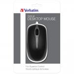 Mouse universal Verbatim, cu fir, USB-A, 1000 DPI, 3 Butoane, Negru 5 - lerato.ro