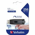 Memorie USB Verbatim V3, 256GB, USB-A 3.2 Gen 1, Negru 5 - lerato.ro