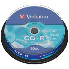 SSD/HDD si Accesorii, Set 10 bucati Verbatim CD-R Extra Protection, 700MB, Viteza 52x, Silver, lerato.ro