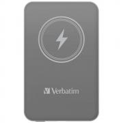 Baterie externa 5000 mAh Verbatim Charge n Go, 15W, Wireless Charging, USB-C, Gri