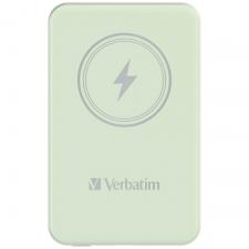 Baterie externa 5000 mAh Verbatim Charge n Go, 15W, Wireless Charging, USB-C, Verde