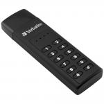 Memorie USB Verbatim, Cu Keypad, 128GB, USB-C 3.2 Gen 1, Negru 3 - lerato.ro
